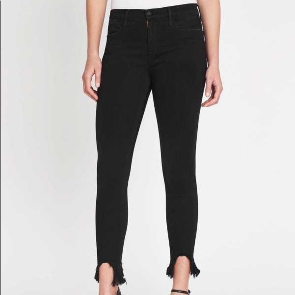 FRAME Le High Skinny Stiletto Hem Jeans